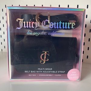 Black Juicy Couture- Multi wear belt bag with adjustable strap